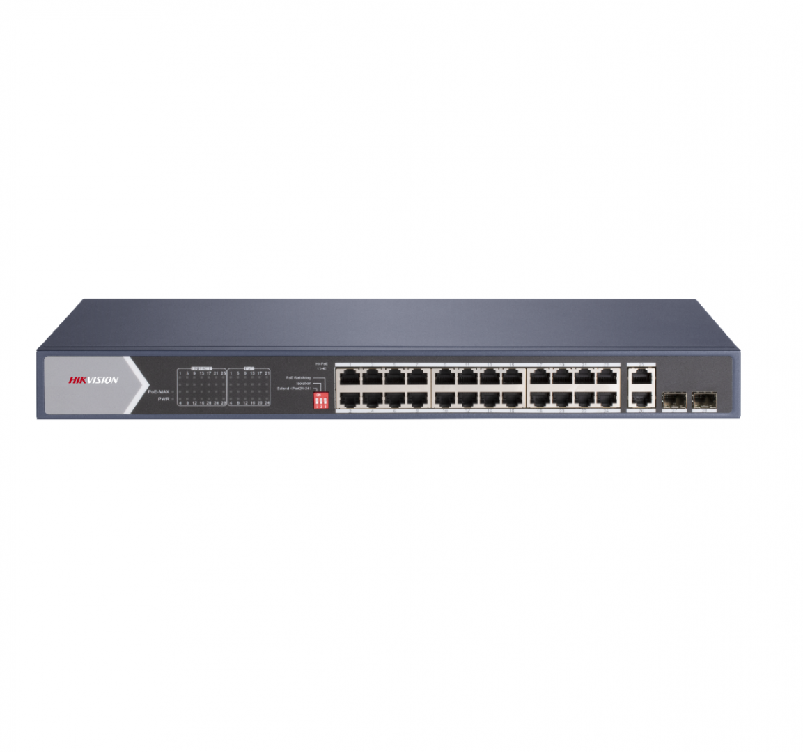 Hikvision SWITCH 28PORTURI GIGABIT UNMANAGED HIPOE