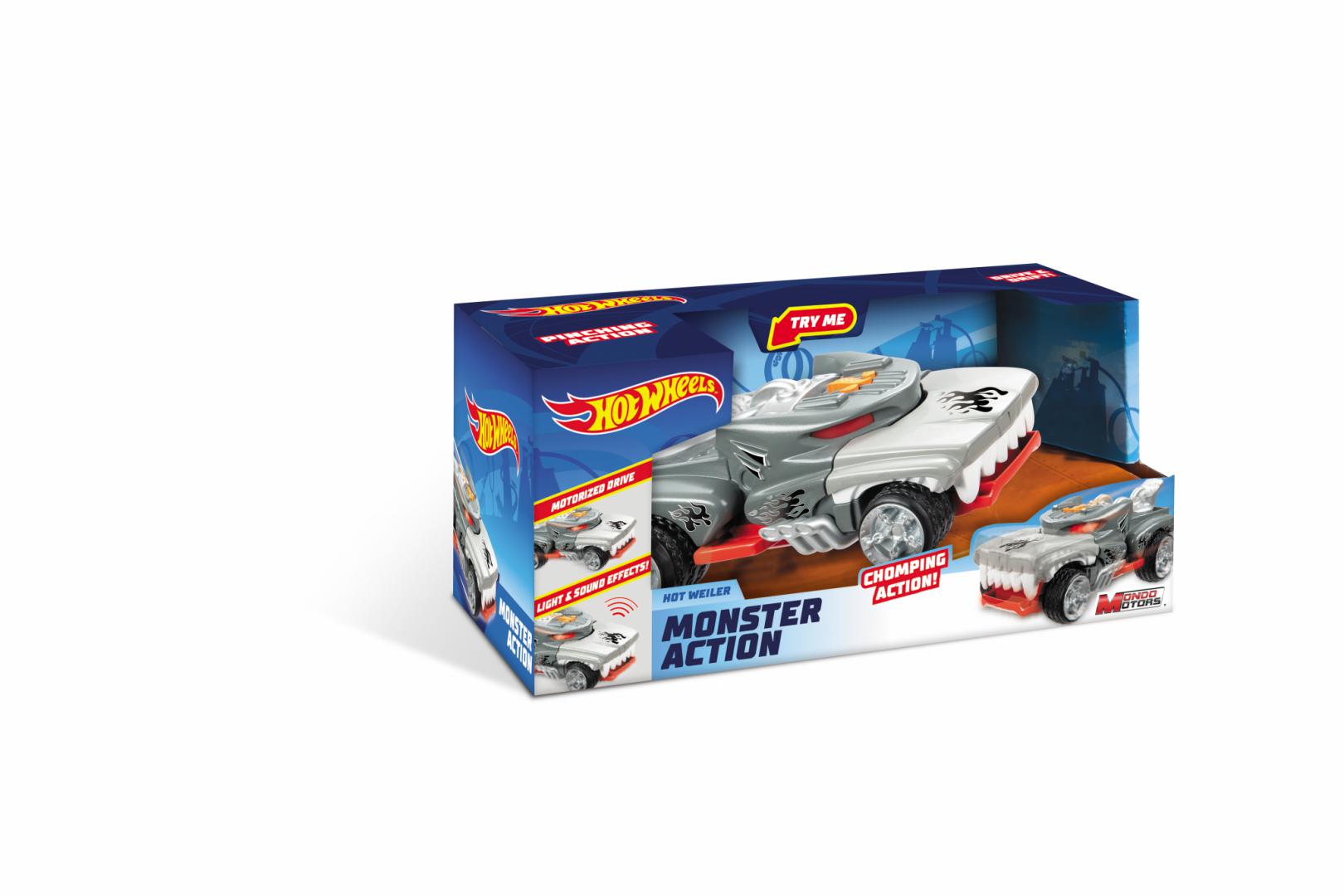 Masinuta Hw Monster ACTION-HOTWEILER (masina cu Lumini si Sunete)