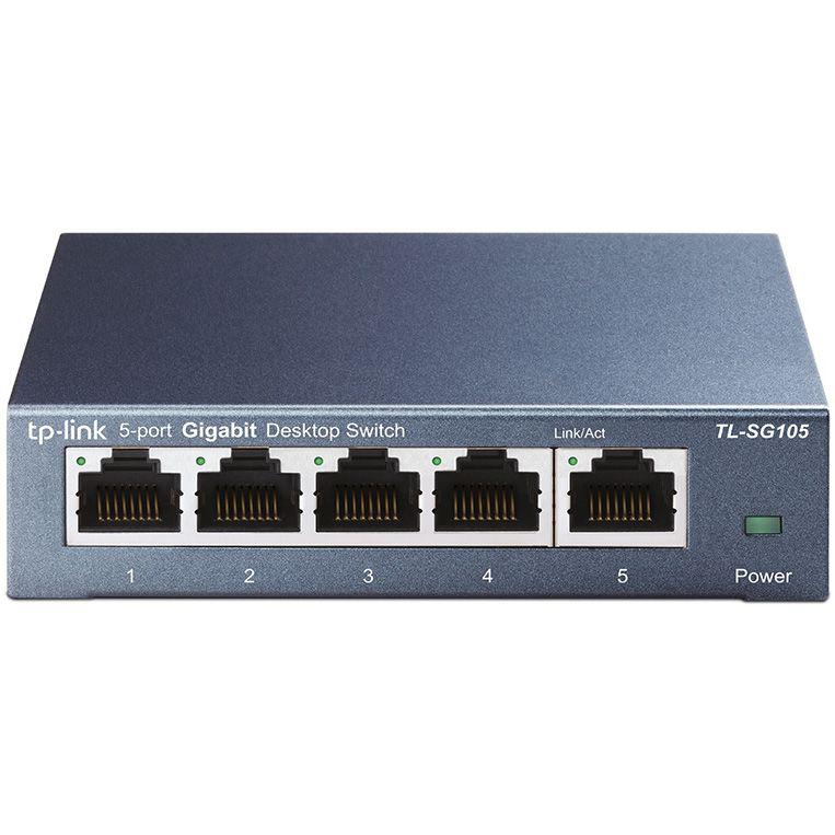Tpl Sw 5P Unmngd Desk Metal TL-SG105S (Switch TP-Link TL-SG105s)