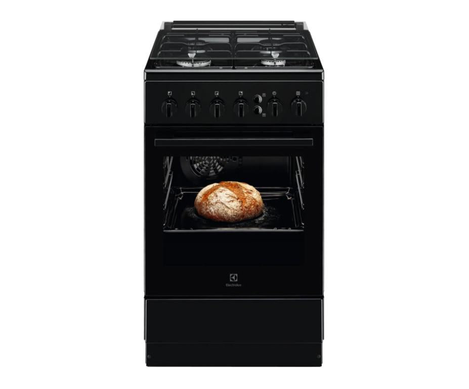 Aragaz Electrolux LKG504000K (50x60 CM; 4 arzatoare gaz; Siguranta plita+cuptor; Autocuratare catalitica;...)