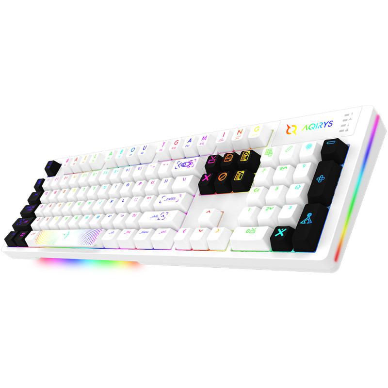 Tastatura mecanica Aqrys Aludra, alb (Tastatura Mecanica Gaming Aqirys Aludra)