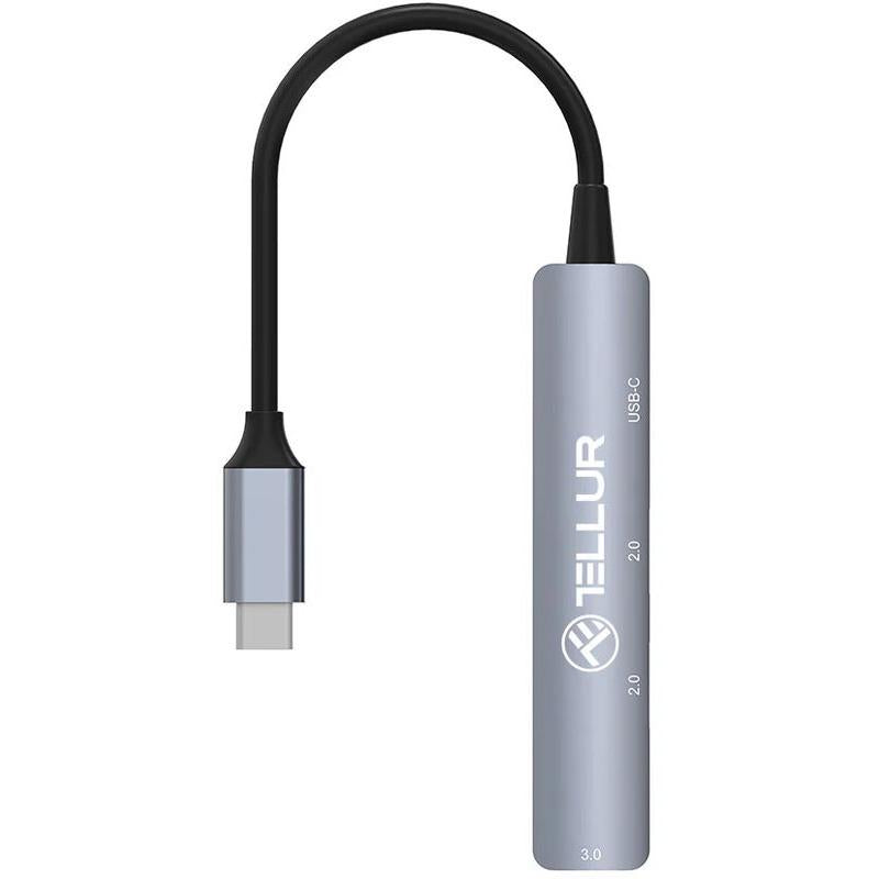 Hub USB 3.1 Tellur, 4 port, gri (Hub USB Tellur TLL321051)