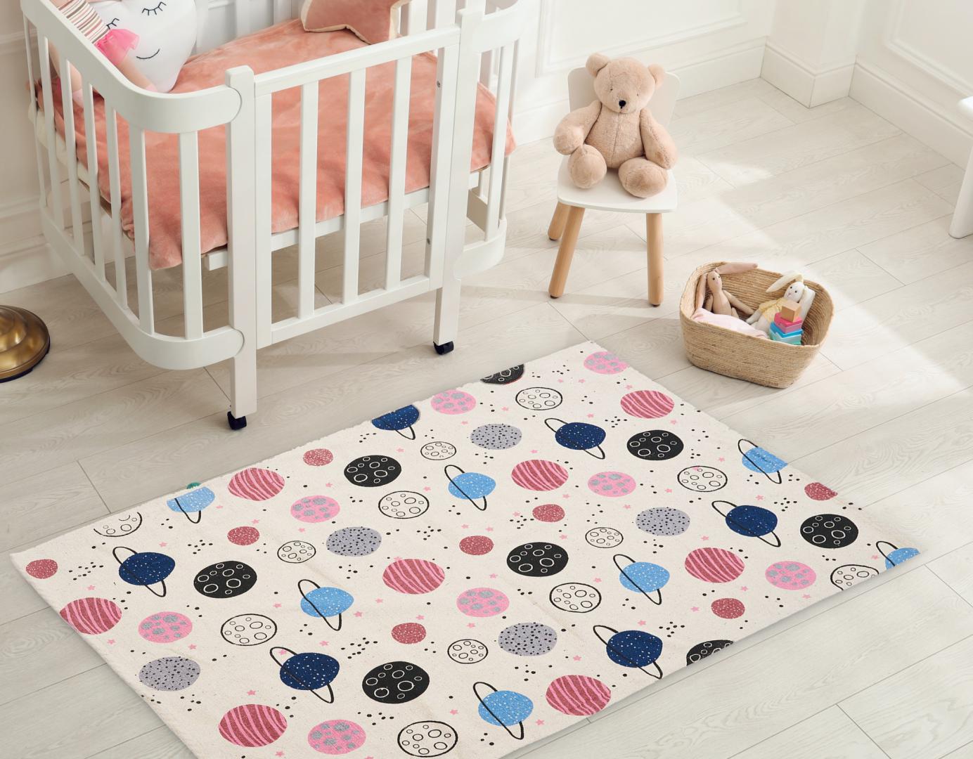 Covor Copii Printat Planete 90X130 CM (Covor Heinner copii printat Planete 90x130 CM)