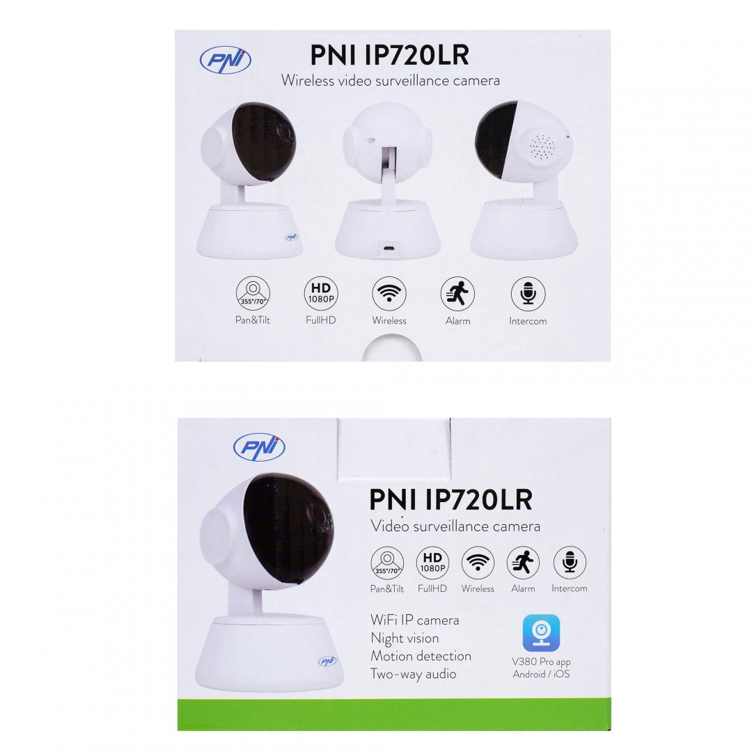 Pni Camera Supraveghere IP720LR (Camera supraveghere video Pni IP720LR 1080P 2 MP cu IP P2P Ptz wireless)