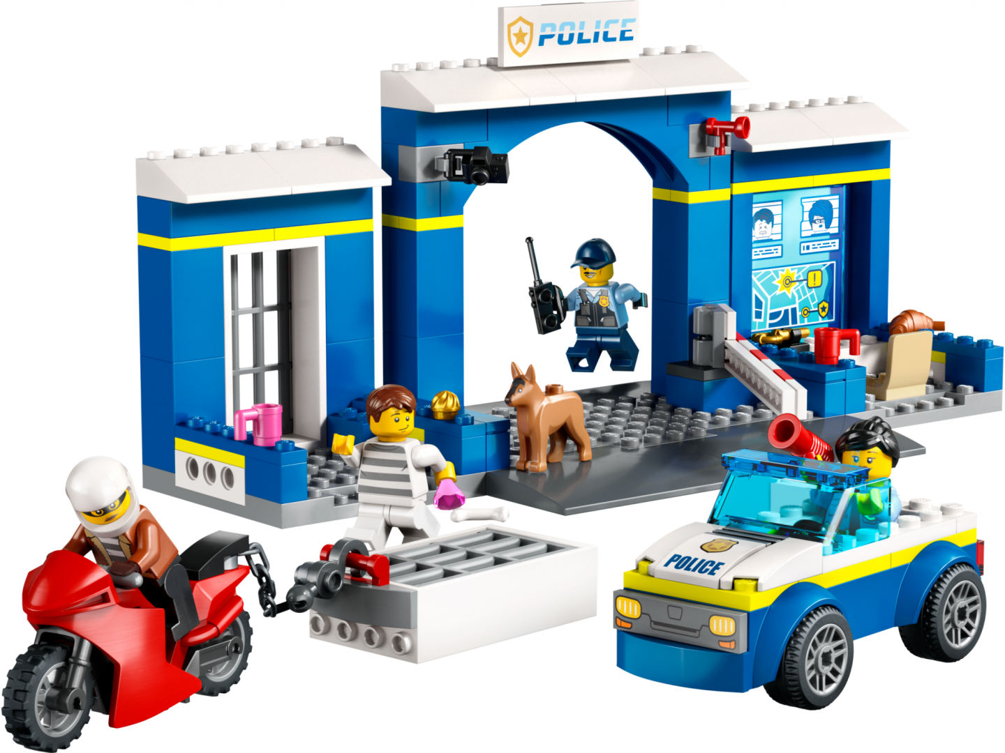 Urmarire la Sectia de Politie,lego 60370 (60370 Urmarire la sectia de politie)
