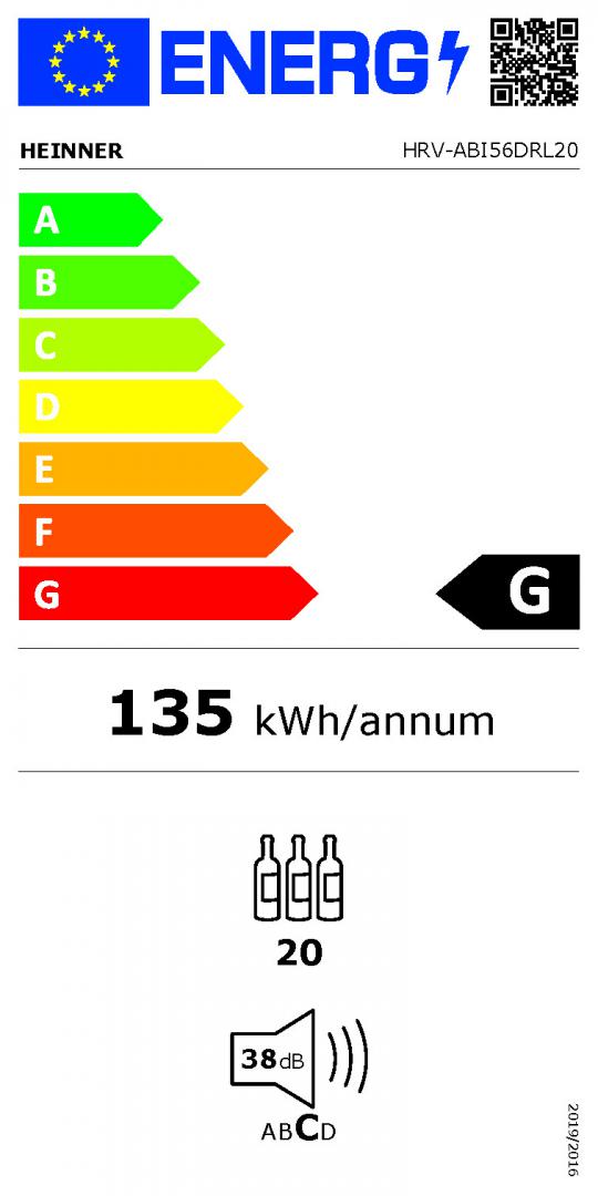 Racitor de Vinuri Heinner HRV-ABI56DRL20