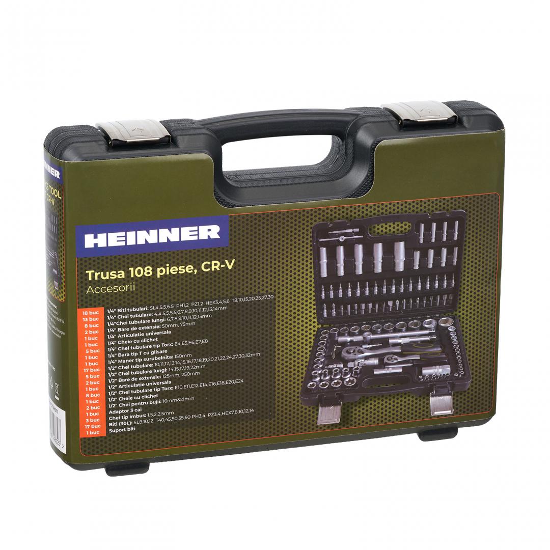 Heinner HR TRUSA 108 PIESE 1/4"&1/2" CR-V