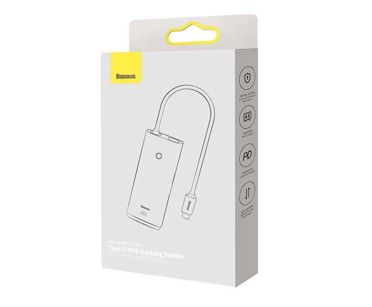 Dock. Station Baseus Lite Cd inclus, alb (Docking station Baseus Lite)