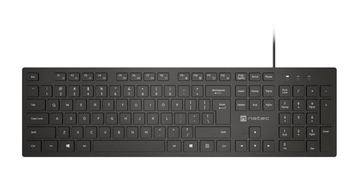 Tastatura Natec Herring Slim, negru (Tastatura Natec Herring Slim)