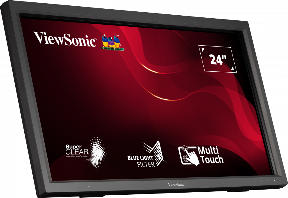 Monitor ViewSonic 24" TD2423, Touch: 10pts, Diagonal (inch): 24, Diagonal (cm): 61, Aspect ratio: 16:9, Panel: VA, Resolution: 1920x1080, Refresh Rate: 75Hz, Response time GtG: 7ms, Brightness (max): 250 cd/㎡, Contrast (static) : 3000:1, Contrast (dynamic