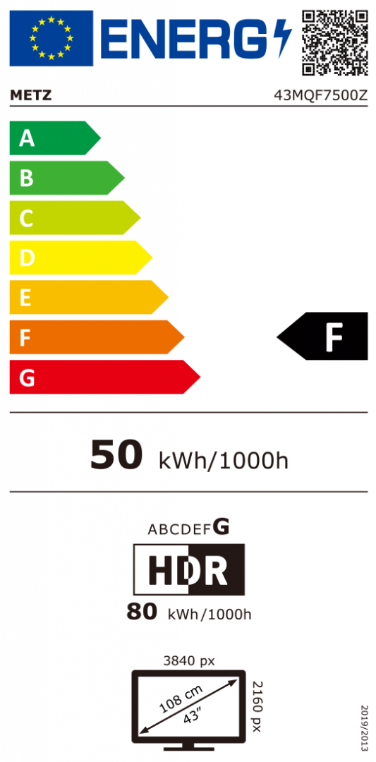 Qled TV 4K 43"(108CM) Metz 43MQF7500 (Televizor Metz 43MQF7500Z)