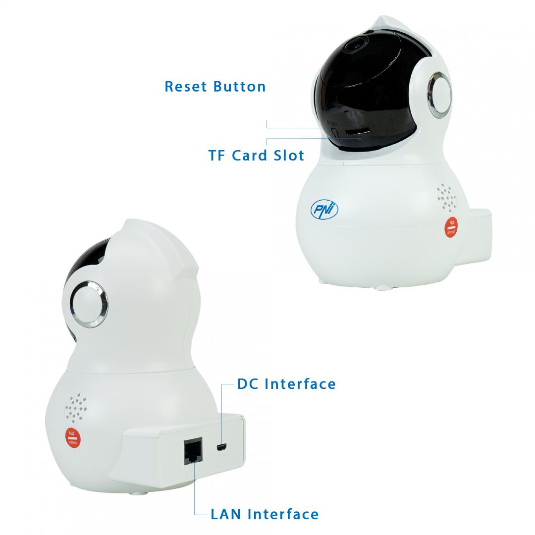 Pni Camera Supraveghere 1080P 2MP WIFI (Camera supraveghere video Pni IP930W 1080P 2 MP cu IP P2P Ptz wireless)