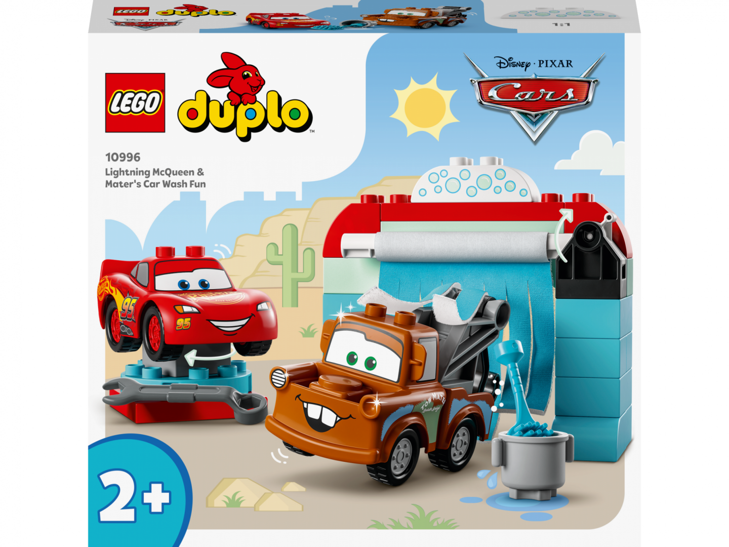 Distr. Spalat.fulger Mc&busca,lego 10996 (10996 Distracție la spălătorie cu Fulger McQueen și Bucșă)