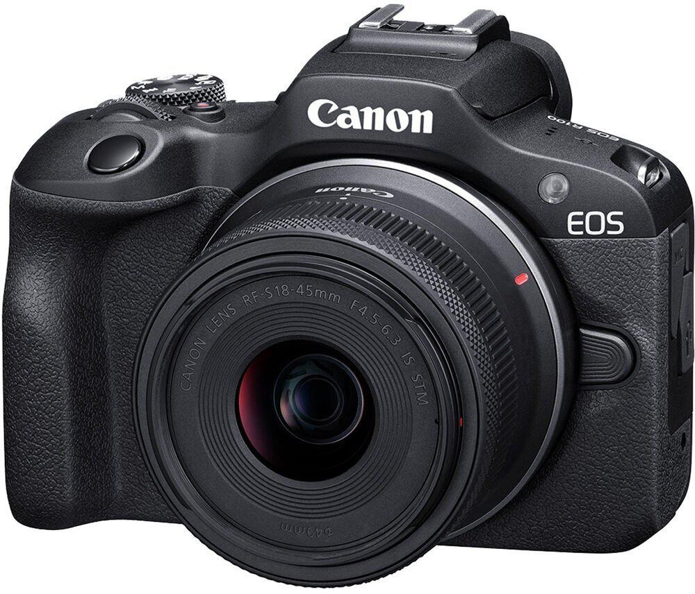 Canon Eos R100 + Rfs 18-45 + RF75-300MM (Camera foto Canon Eos R100 Double kit + Obiectiv RF-S 18-45MM F/4.5-6.3 Is Stm...)