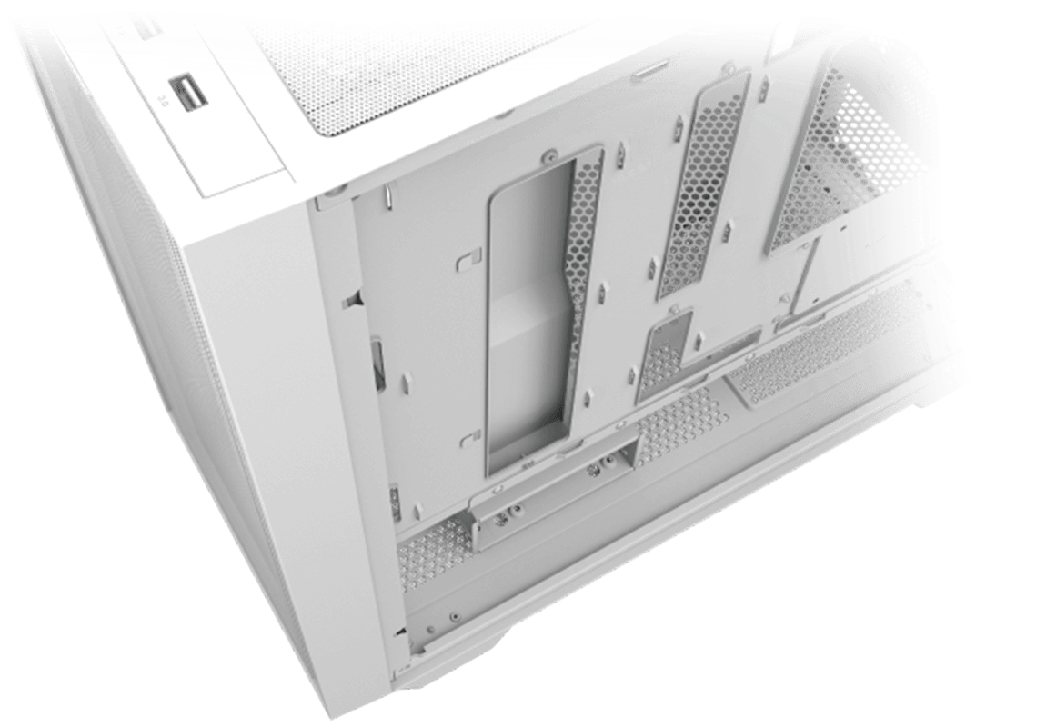 Carcasa Asus A21 PLUS TG ARGB WHITE