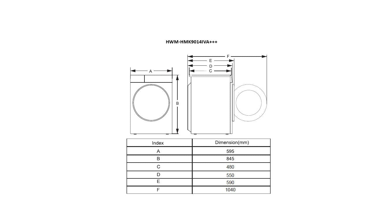 MASINA DE SPALAT HEINNER HWM-HMK9014IVA+