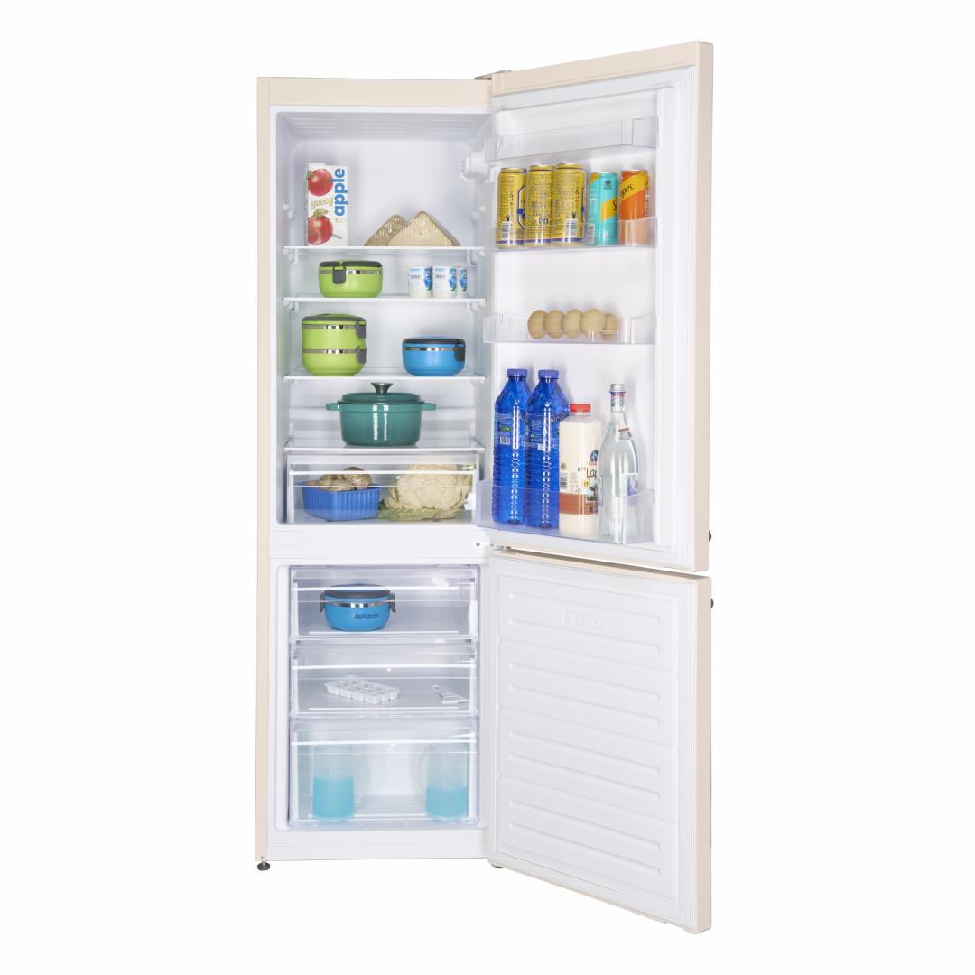 Combina frigorifica FRAM FC-VRL268BGF+, 268 l, Clasa: F, Nu, Crem