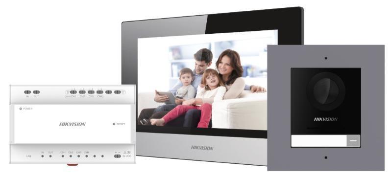 Kit Videointerfon IP 2FIRE 1 Familie (Kit videointerfon IP Hikvision DS-KIS702)