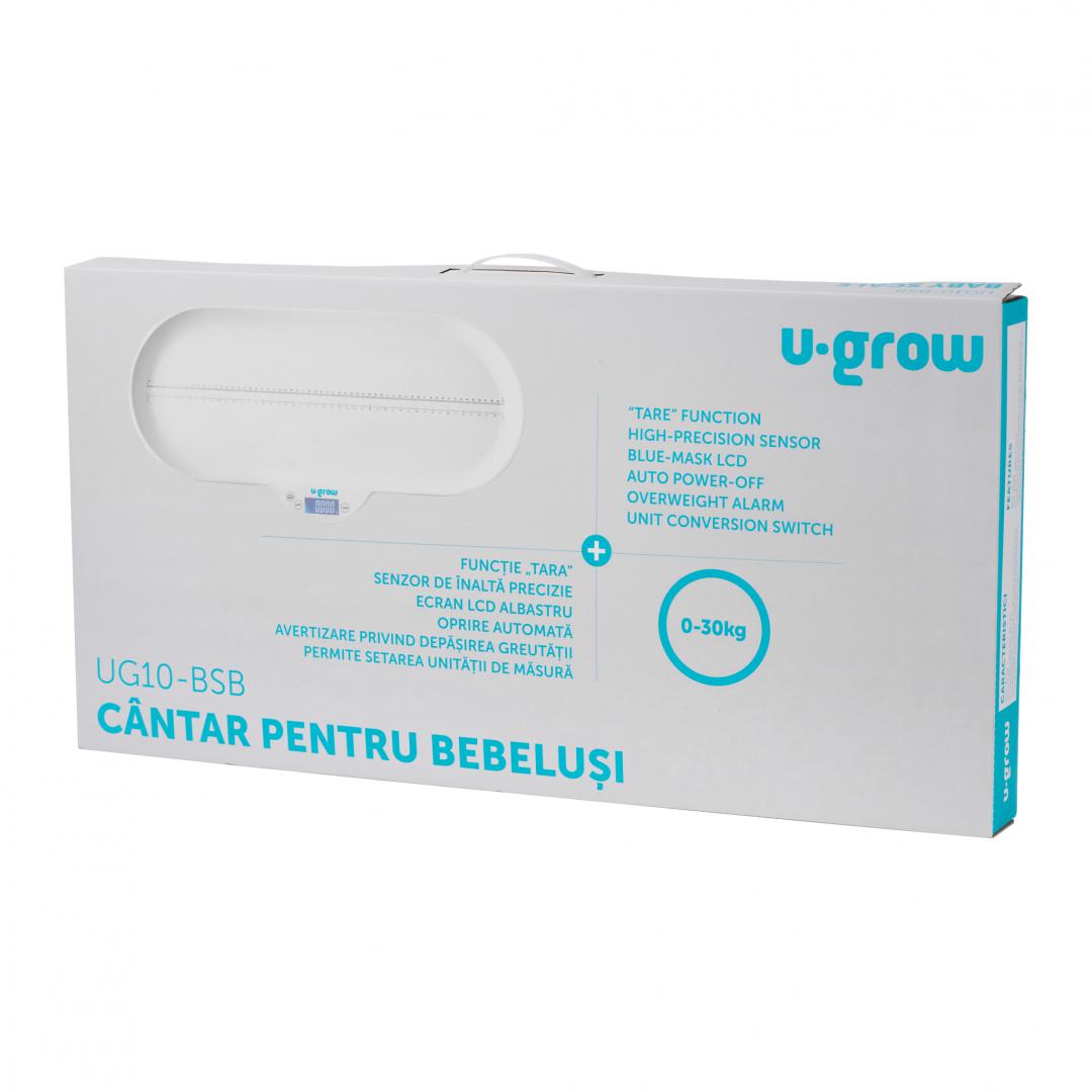 Cantar bebelusi,blueetoth, 30 KG, U-Grow (Cantar corporal 2 in 1 pentru bebelusi si copii U-Grow)