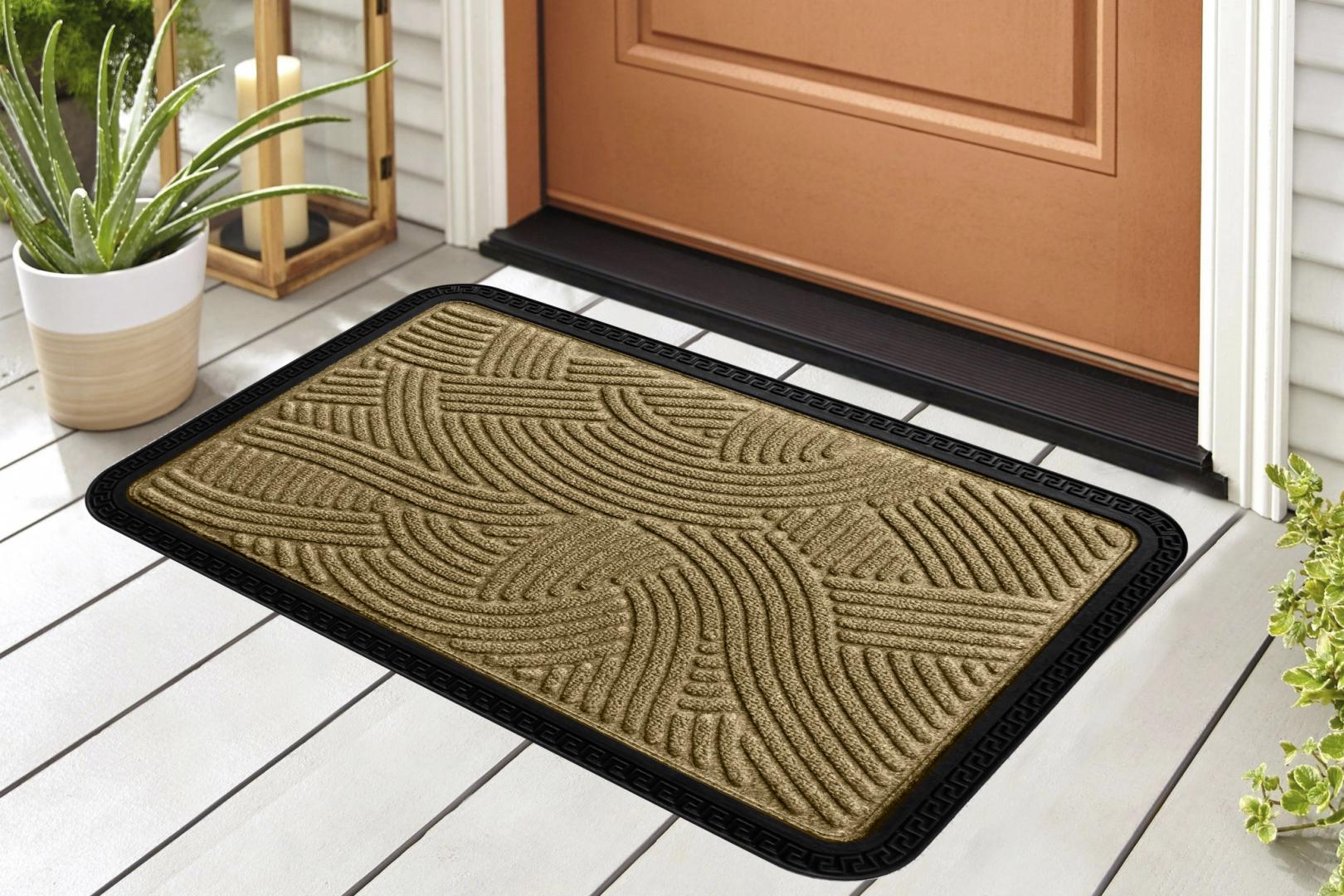 Covoras Intr Textil+cauciuc 40X60CM,MARO (covoras Intrare Antiderapant cu Margine Cauciucata 40X60 CM)