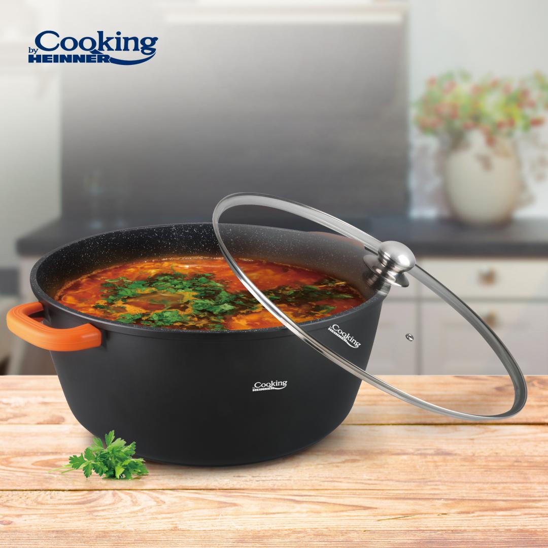 Semioala Al+capac 44X19 CM,23L,DARK Line (semioala Aluminiu+capac 44X19 CM)