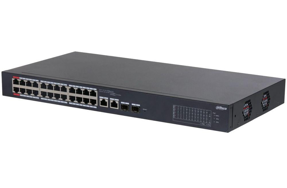 Dahua 26 Port Managed Desktop Switch (Dahua PoE Cloud Managed Desktop Layer 2 Switch)