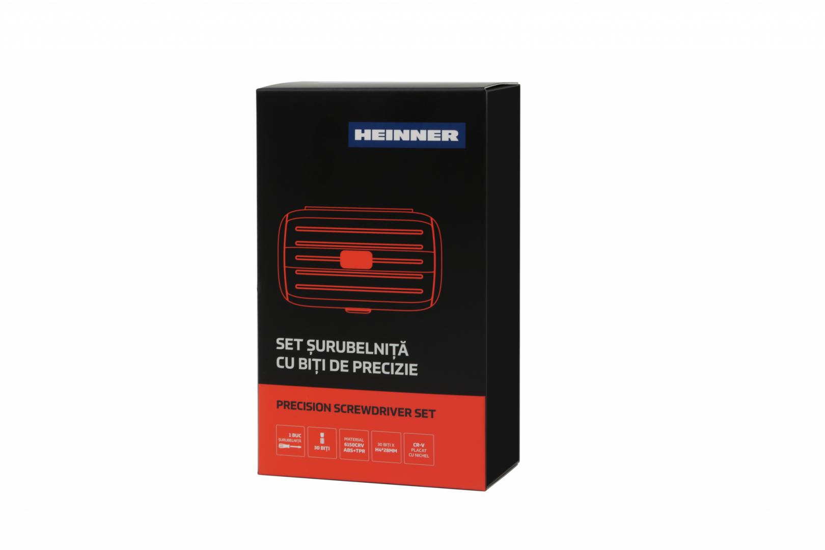 HEINNER Set surubelnita cu 30 biti de precizie