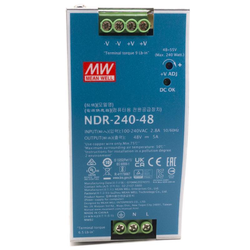 Sursa de alimentare Hikvision 48VDC 5a (Sursa de alimentare Hikvision NDR-240-48; Tensiune iesire: 48VDC @5a)