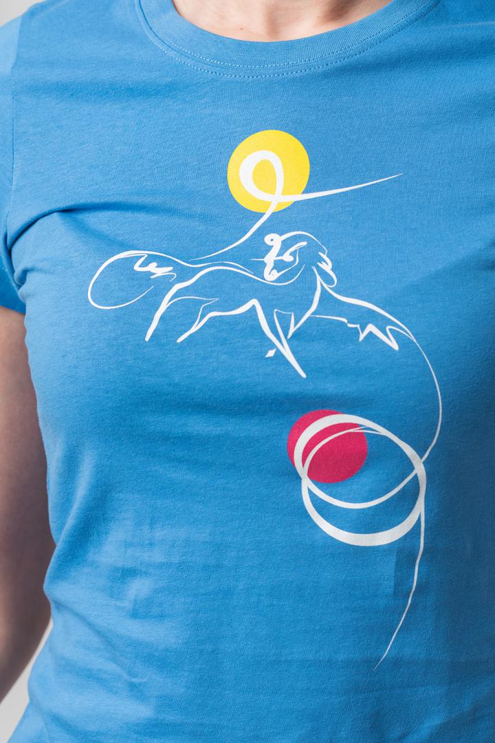 Tshirt Casual F Cal Pegas AZURE-L