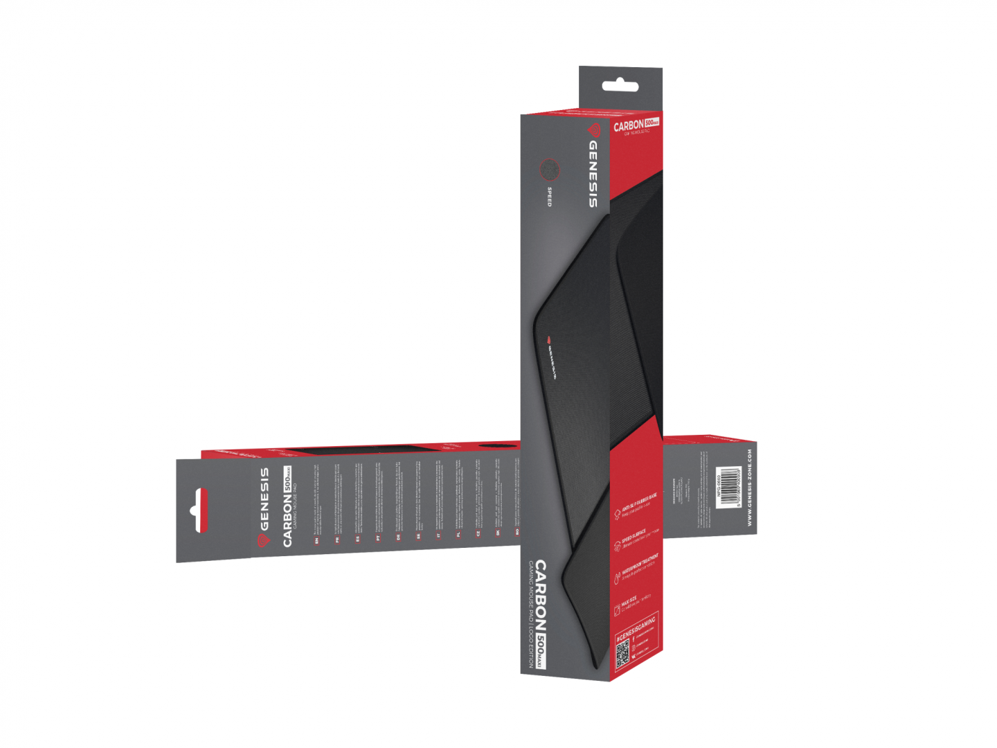 Mousepad Genesis Carbon 500 Maxi Logo