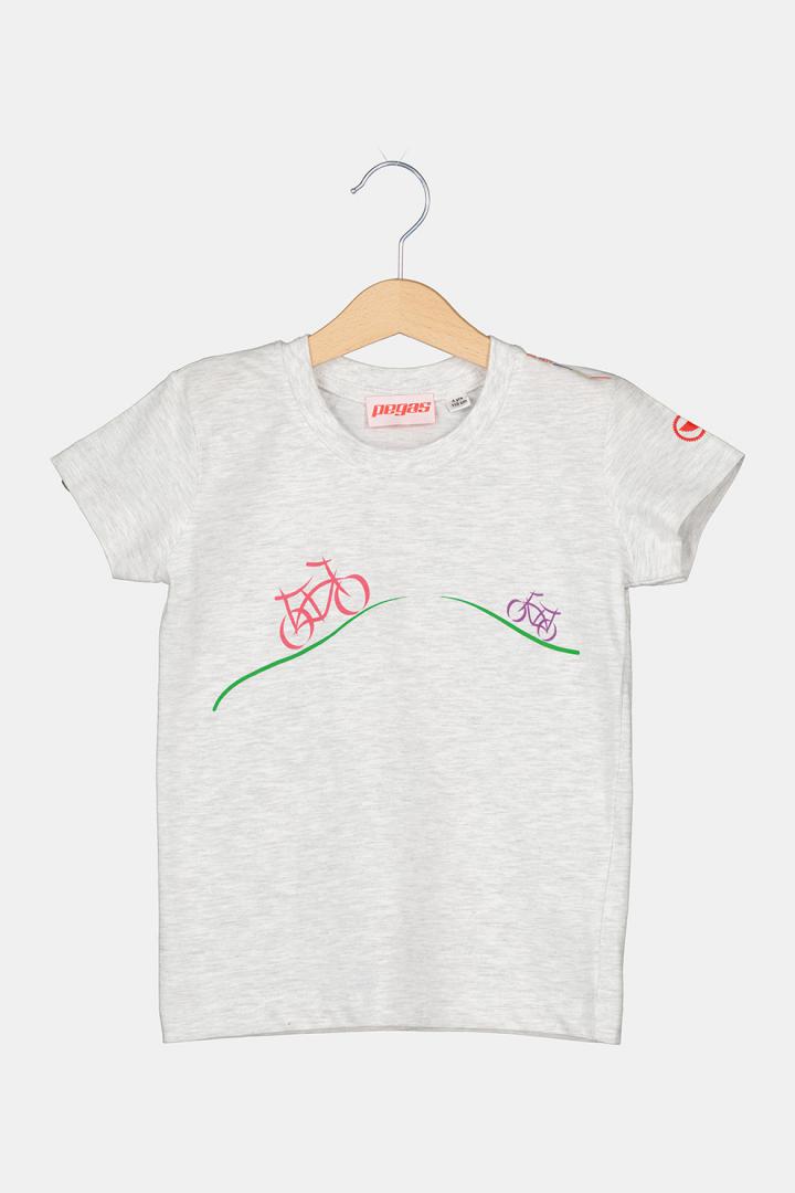 TRICOU CASUAL BICICLETE FAMILIE COPII LIGHT GREY-S