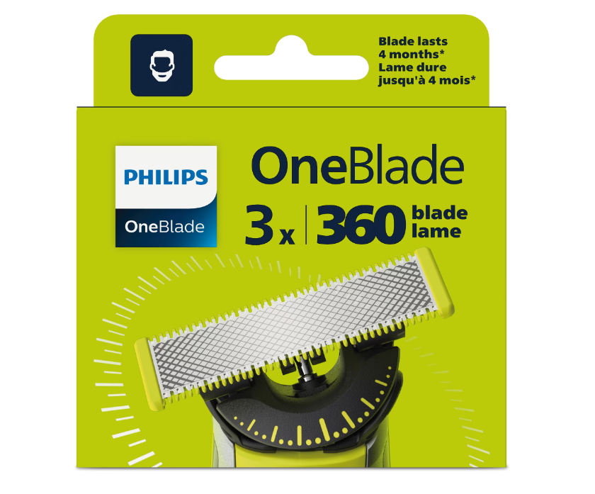 Set 3 Rezerve Oneblade Philips QP430/50 (Rezerva OneBlade 360)