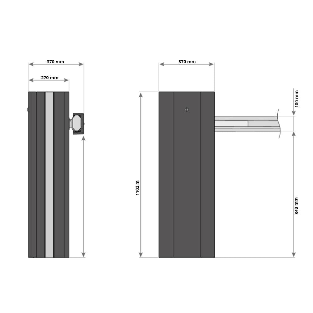 Kit Motorline ZUMA6 3.5-6M 24V (Kit bariera de acces auto extensibila Motorline Zuma 6)