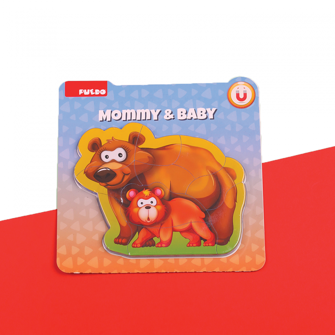 Puedo Toys PUZZLE MAMA SI COPILUL, URS, 8 PIESE