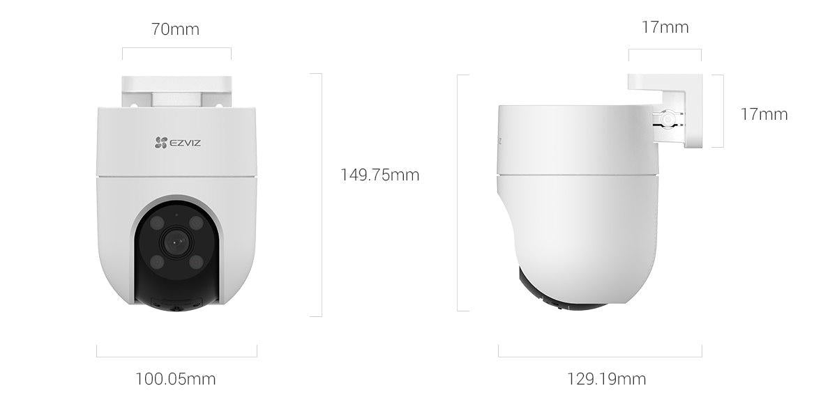 EZVIZ CAMERA WIFI 2MP IR30M 4MM PAN TILT
