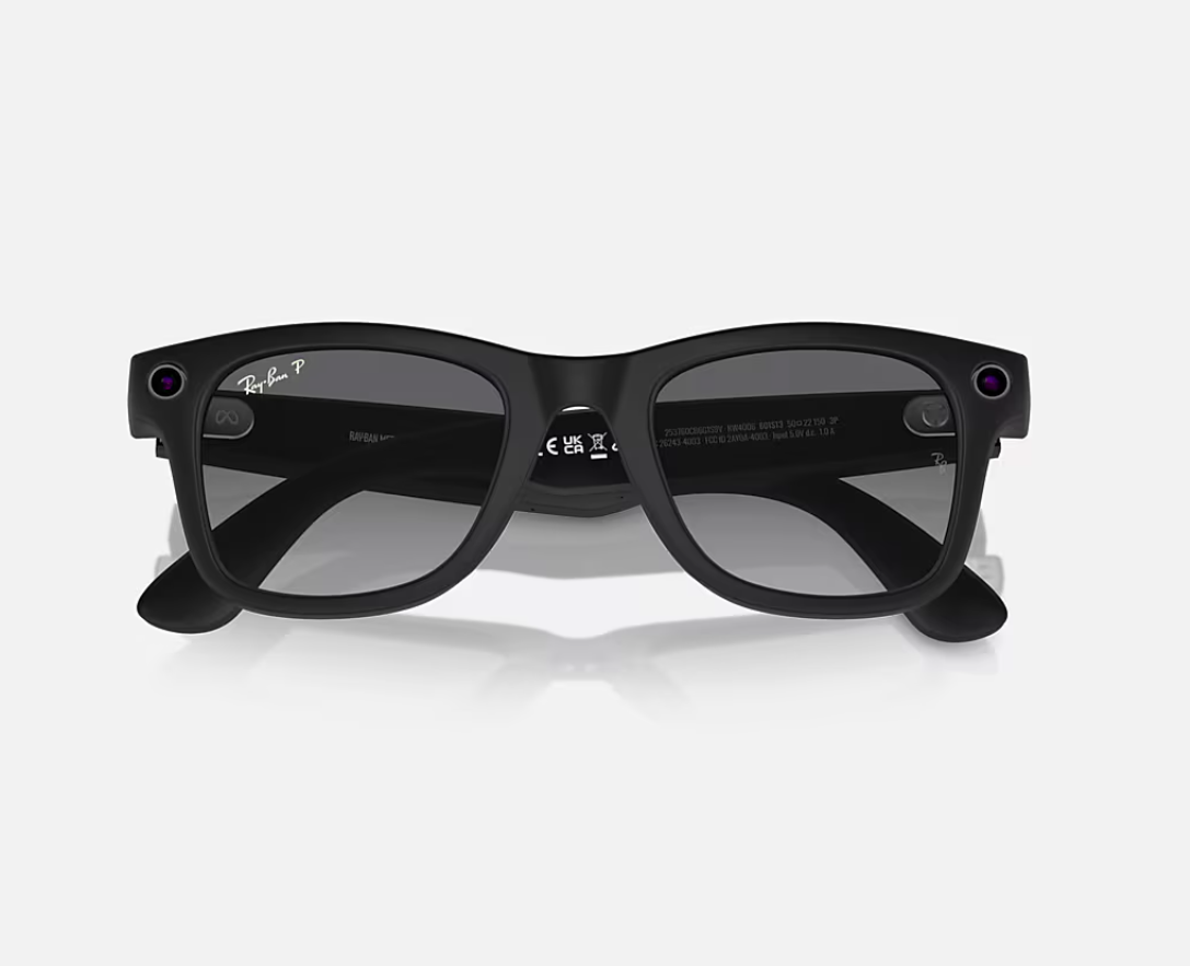 RayBan Meta Wayfare L MB/Polar Grad Gr (Ray-Ban Meta Wayfarer AI Glasses Matte Black/Polar Gradient Graphite (Large))