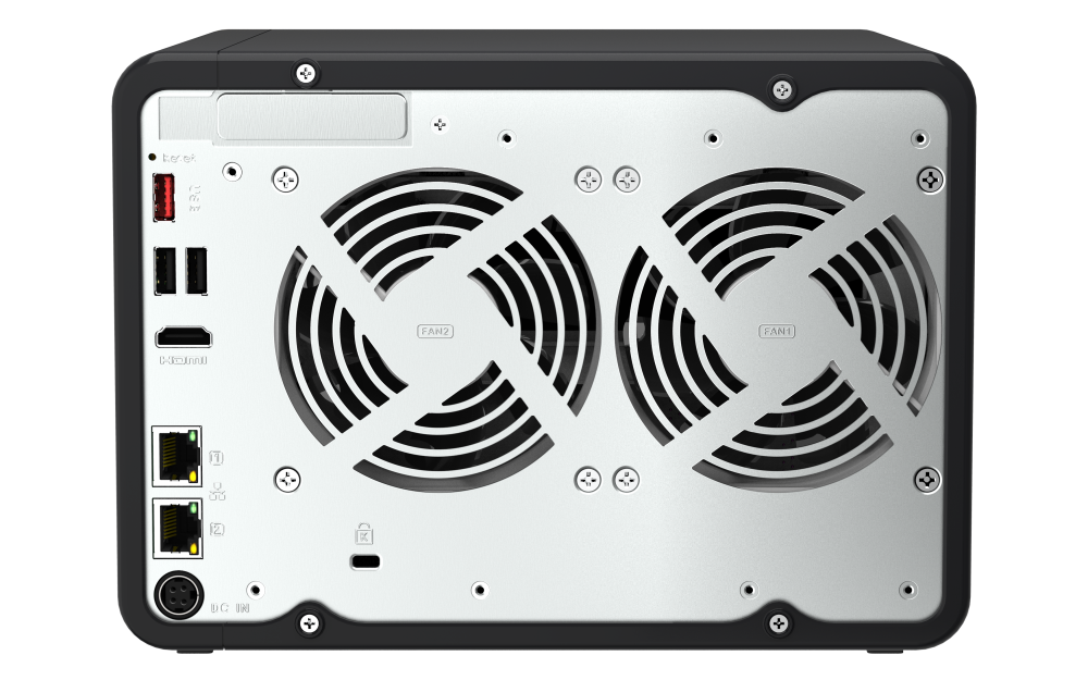 NAS QNAP 664 6-Bay, CPU Intel Celeron N5105/N5095 4-core/4-thread Processor, RAM 8GB (1x 8GB) DDR4, HDD 6 x 2.5"/3.5" SATA 6Gbps + 2 x M.2 2280 PCIe Gen 3 x1 SSD slots (neincluse), LAN: 2 x 2.5GbE, optional 10GbE expansion via a PCIe card, USB3.2 Gen2: 2