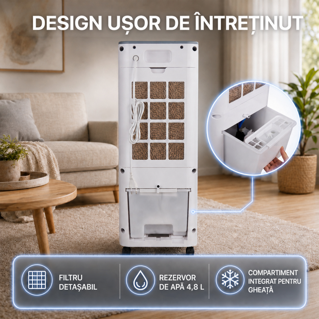 Ventilator Racire Heinner HACLP-M53WH (ventilator cu Efect de Racire Prin Evaporare Heinner HACLP-M53WH)