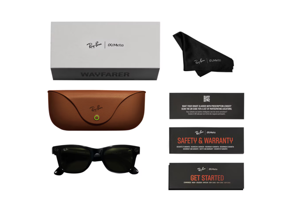 RayBan Meta Wayfarer MatteBLACK/GRADIENT (RayBan Meta Wayfarer Matte Black/Gradient Graphite Polarized)