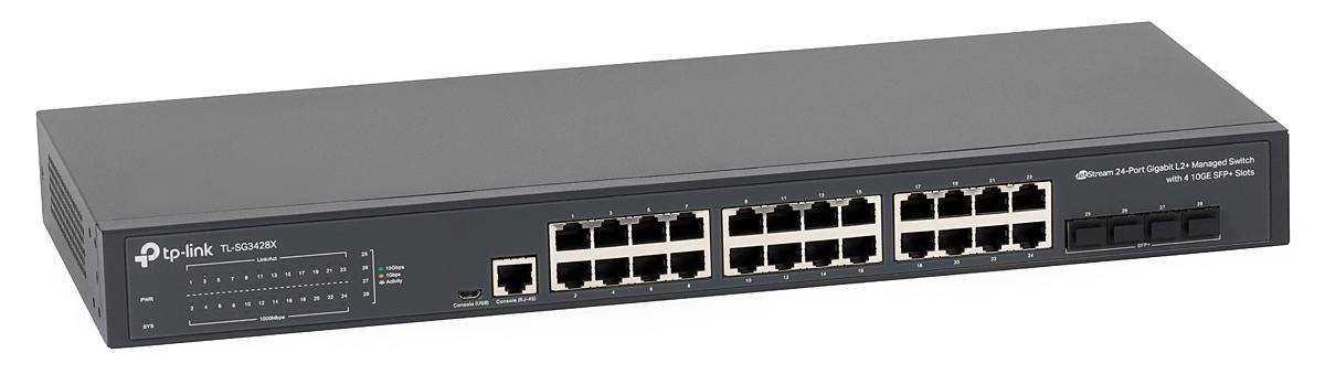 TP-Link TPL SW 24P-GB 4 10GE SFP L2 MANAGED