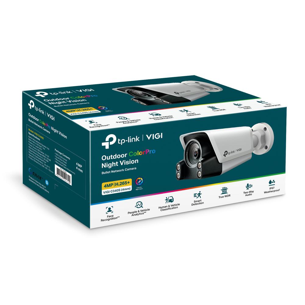TP-LINK VIGI 4MP BULLET NTW CAMERA 4MM
