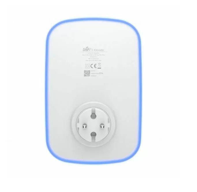 UBIQUITI Unifi6 Range Extender, U6-EXTENDER, Dual-Band WIFI6, 2.4 GHz 573.5 Mbp, antena 5dbi, 5 GHz 4.8 Gbps, antenna 6dbi, standard wireless: 802.11a/b/g WiFi 4/WiFi 5/WiFi 6, 300+ clienti, interfa management- Bluetooth, dimensiuni: 169.7 x 112.2 x 32.2