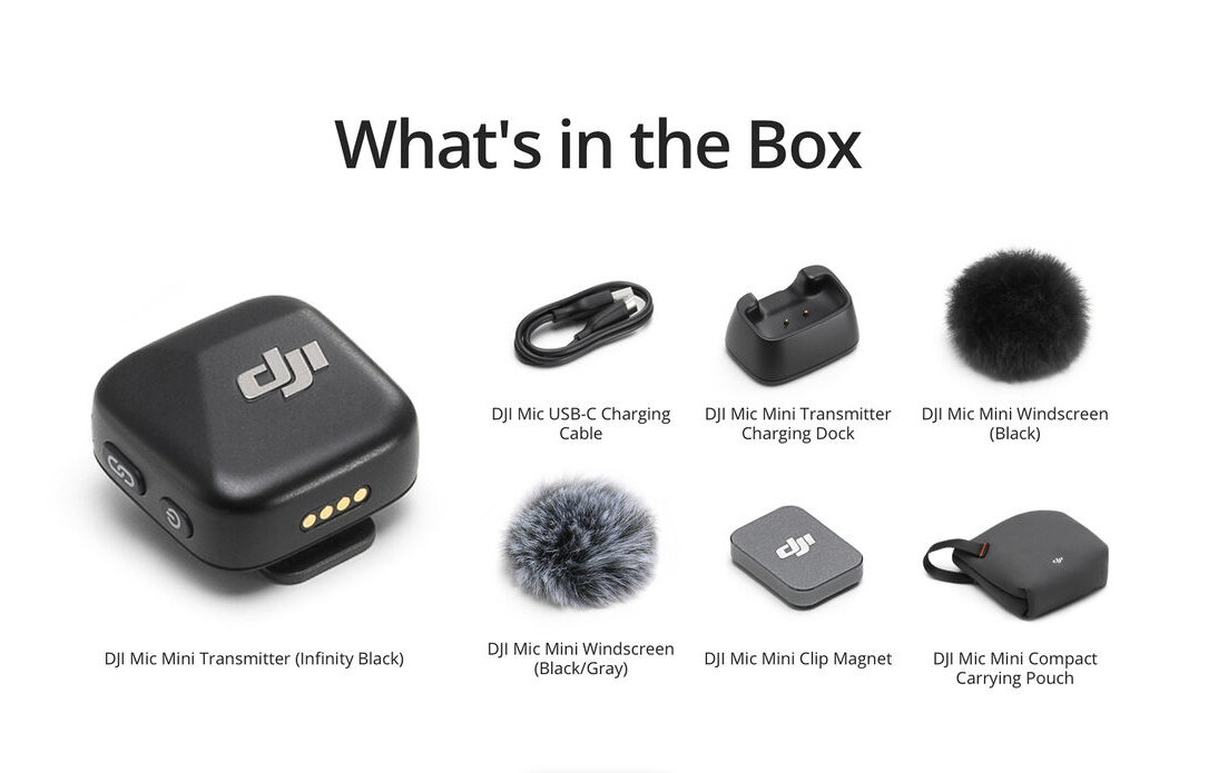 DJI Mic Mini Wireless Transmitter (Microfon DJI Mic Mini Wireless Transmitter)