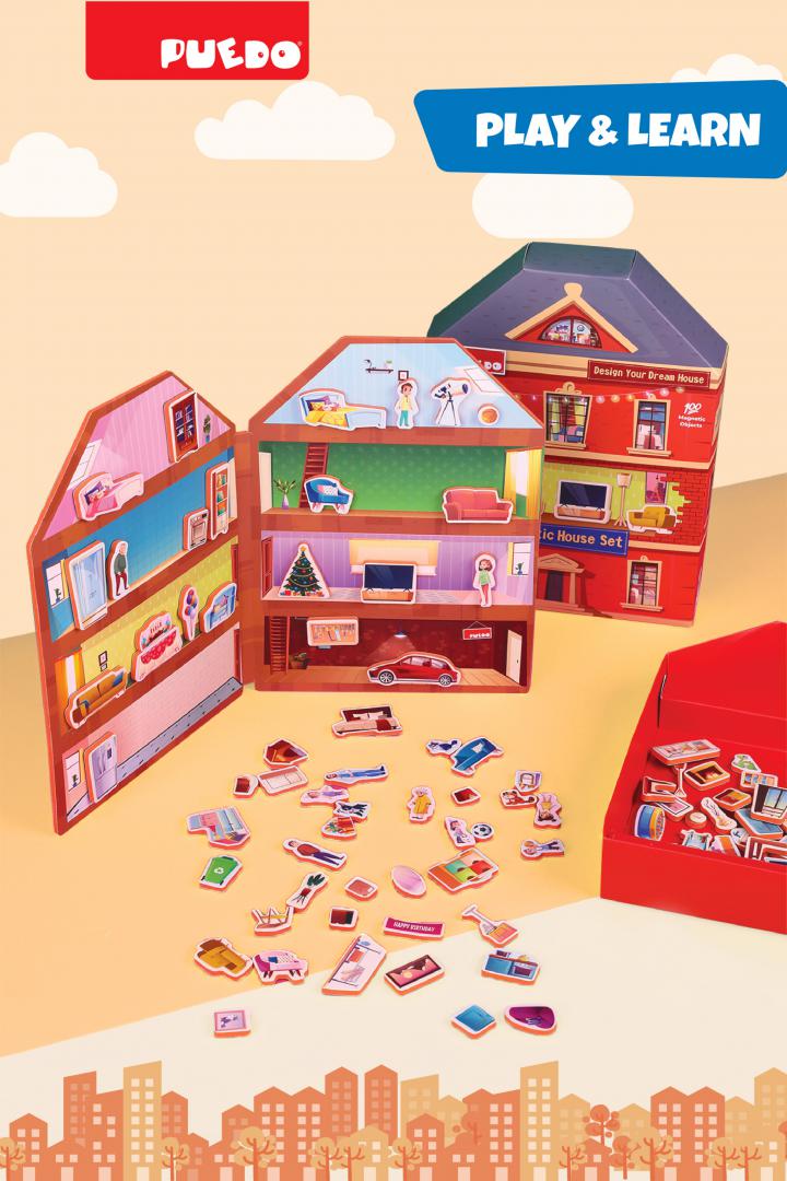 Puedo Toys JOC MAGNETIC-CONSTRUIESTE-TI CASA