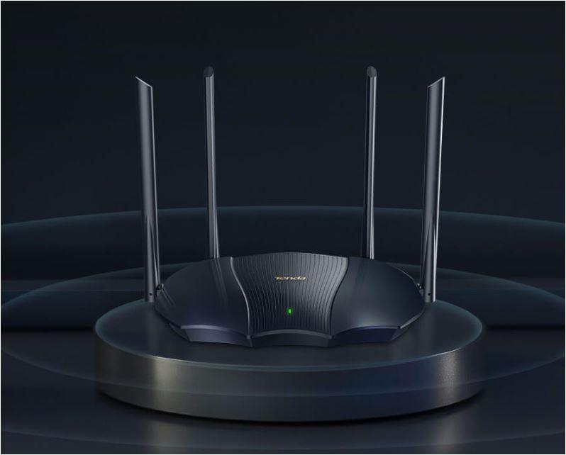 Router Wireless TENDA RX9, Gigabit, Dual-Band, AX3000, Wi-Fi 6, Standarde si protocoale: IEEE 802.3, IEEE 802.3u, IEEE 802.3ab, interfata: 1 port WAN 10/100/1000 Mbps, 3 porturi LAN 10/100/1000 Mbps, 4 x antene externe 6dbi, Dimensiuni: 272.44 x 162.85 x