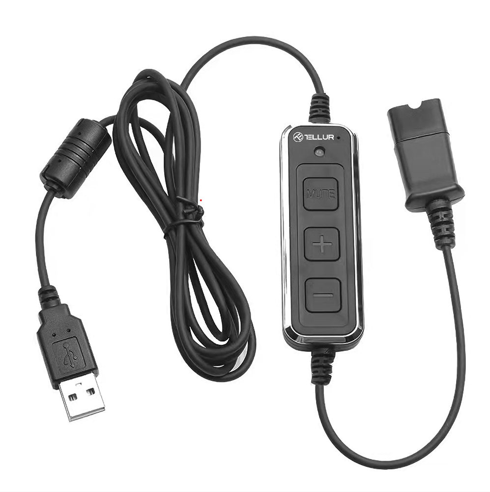 Casti Tellur Voice 5200N USB, negru (Casti Head-band Tellur Voice 520N)