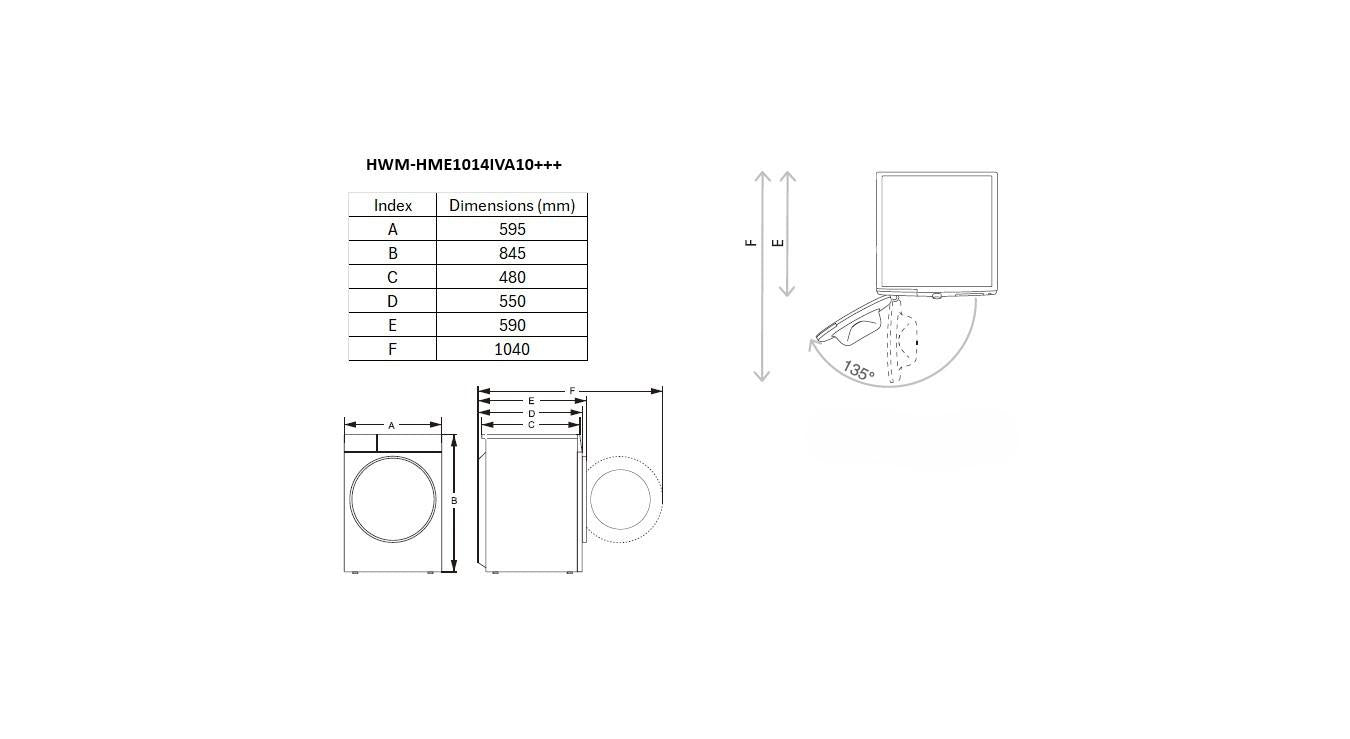 MASINA DE SPALAT HEINNER HWM-HME1014IVA1