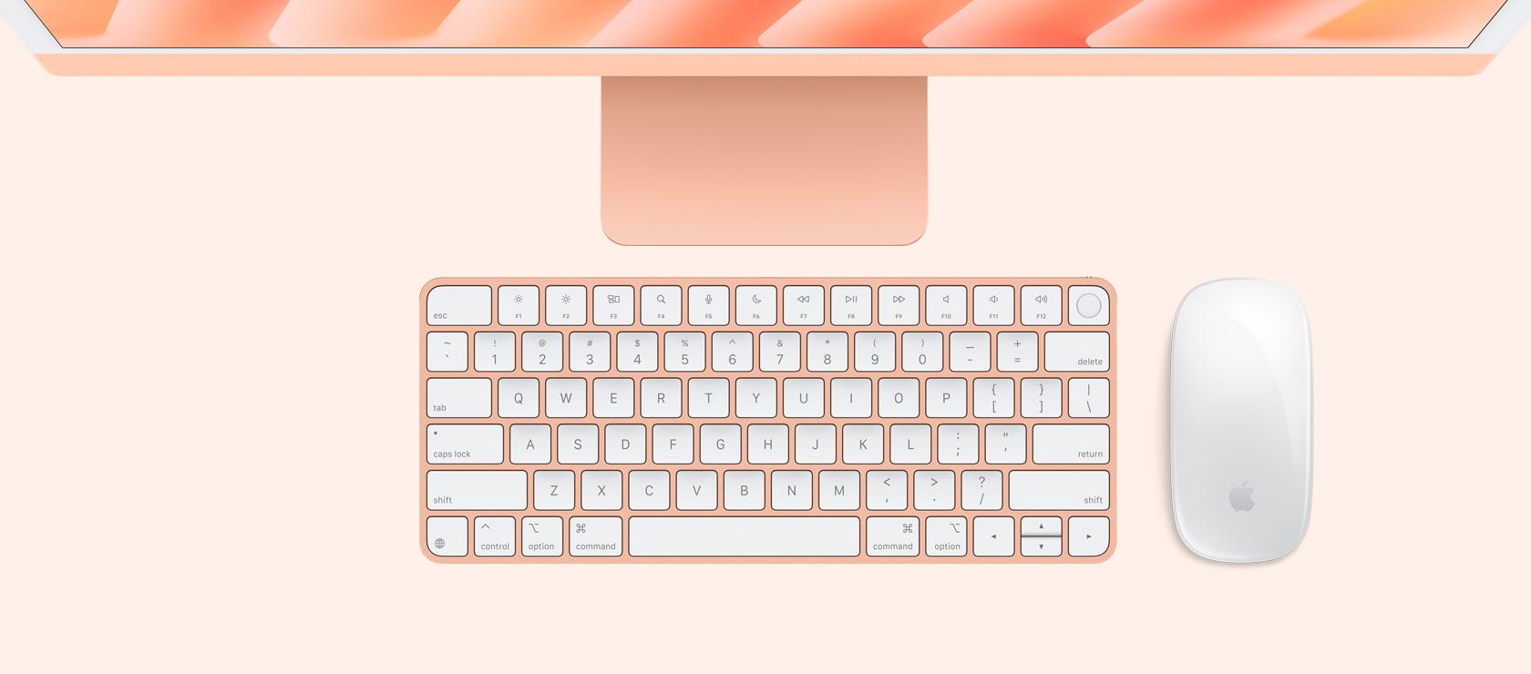 Apple iMAC 24" Retina 4.5k/ Apple M4 (CPU 8-core, GPU 8-core, Neural Engine16-core)/16GB/512GB - Orange - INT KB (2024)