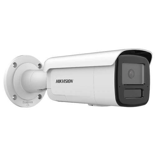 Camera de supraveghere IP Bullet 8MP Hikvision DS-2CD2T86G2H- IS2U/SL(2.8MM), lentila fixa 2.8mm, iluminare min: Color: 0.0008 Lux @ (F1.0, AGC ON),B/W: 0 Lux cu IR 60m, 2x microfon incorporat, difuzor incorporat, interfata audio: 1/1, alarma: 1/1, slot c