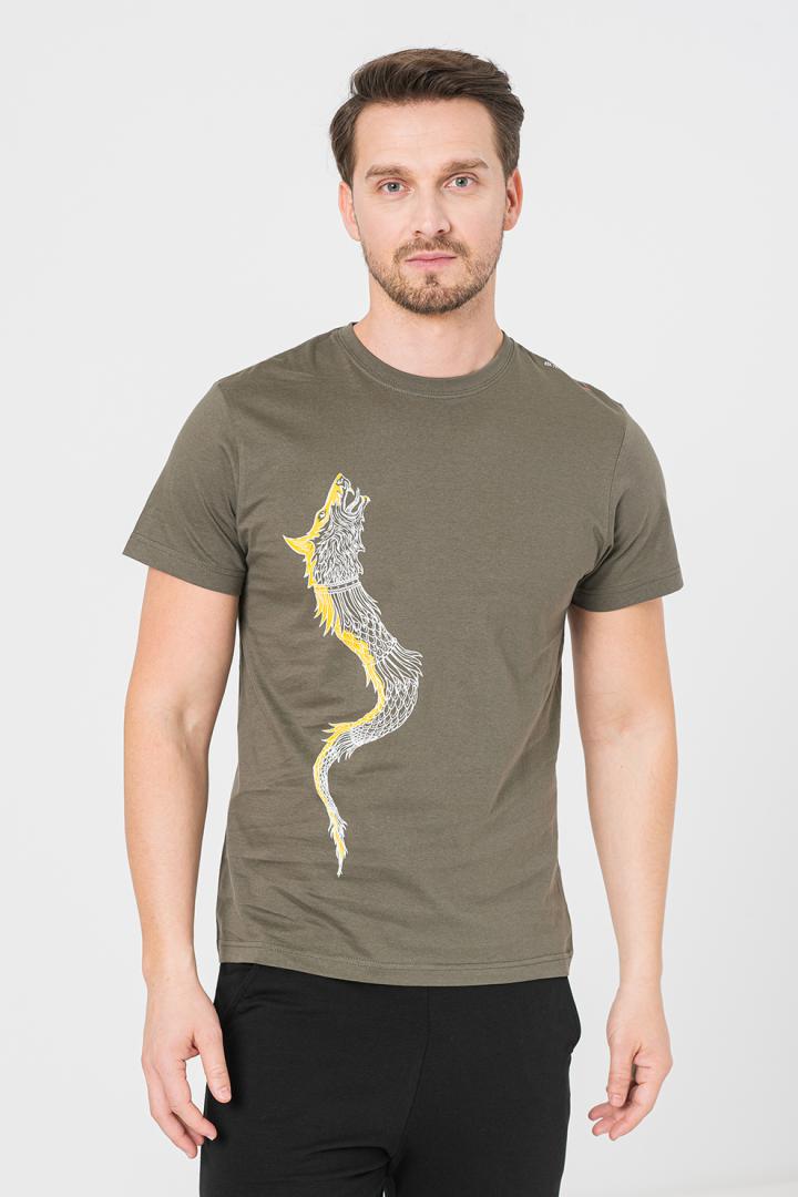 Tricou Casual Dracon Barbati GRAY-S